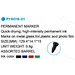 permanent paint markers for fabric